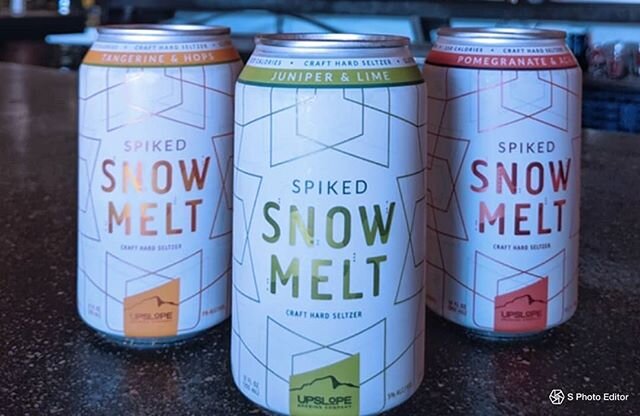 Sometimes you just want something lighter, we have Upslope Snow Melt Hard Seltzers for those times. Try Hopped Tangerine, Juniper Lime, or Pomegranate Acai! Happy Hour starts @ 3pm. #hardseltzer #glutenfreeoptions #togobeer #happyhour #dogfriendly #l